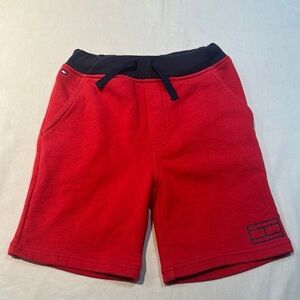Tommy Hilfiger Red and Navy Athletic Shorts